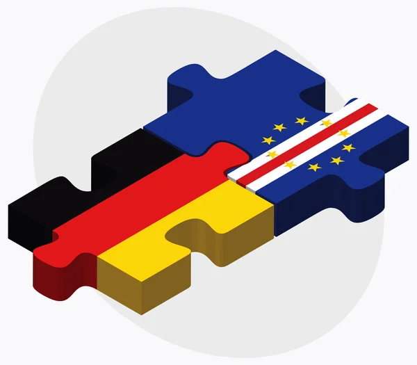 Alemania y Cabo Verde — Vector de stock