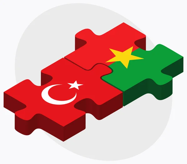 Turkiet och Burkina Faso — Stock vektor