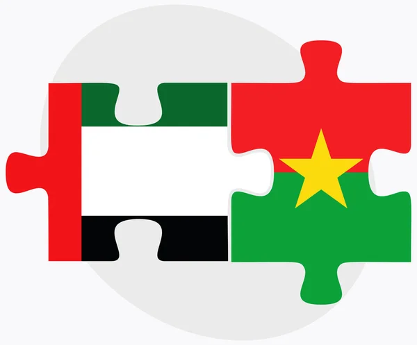 Émirats arabes unis et Burkina Faso — Image vectorielle