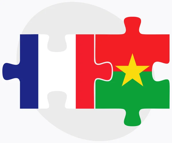 Fransa ve Burkina Faso — Stok Vektör