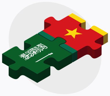 Suudi Arabistan ve Kamerun bayrakları