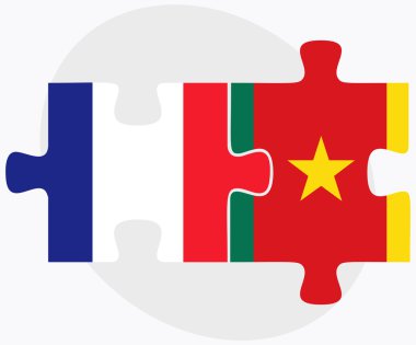 Fransa ve Kamerun bayrakları