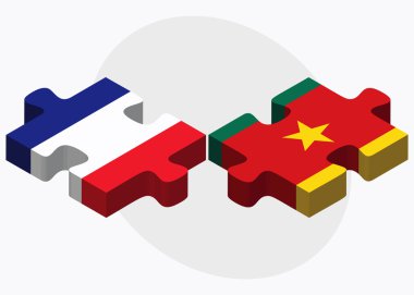 Fransa ve Kamerun bayrakları