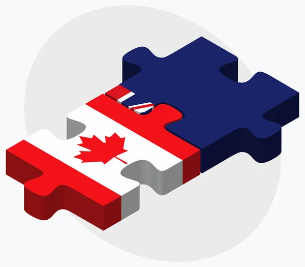 Kanada és a Kajmán-szigetek — Stock Vector