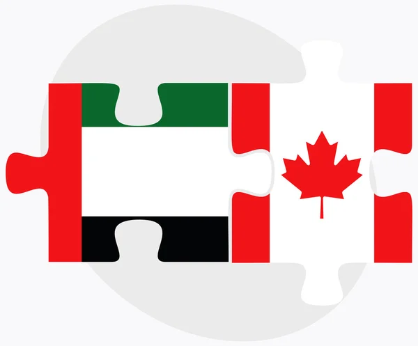 United Arab Emirates and Canada — Stock Vector