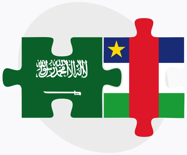 Suudi Arabistan ve Orta Afrika Cumhuriyeti — Stok Vektör