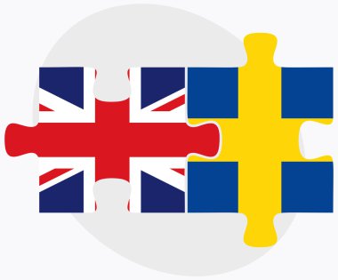 İngiltere ve İsveç bayrakları