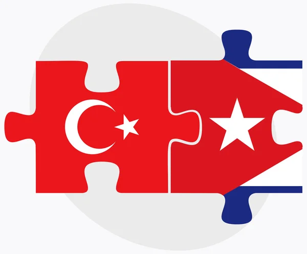 Banderas de Turquía y Cuba — Vector de stock