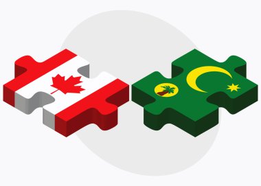 Kanada ve Cocos (Keeling) Adaları bayrakları