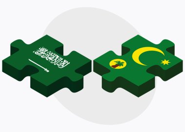 Suudi Arabistan ve Cocos (Keeling) Adaları bayrakları