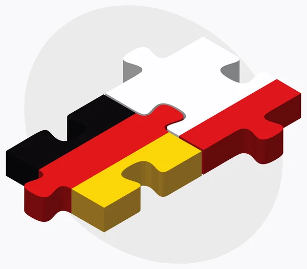 Duitsland en Gibraltar vlaggen — Stockvector