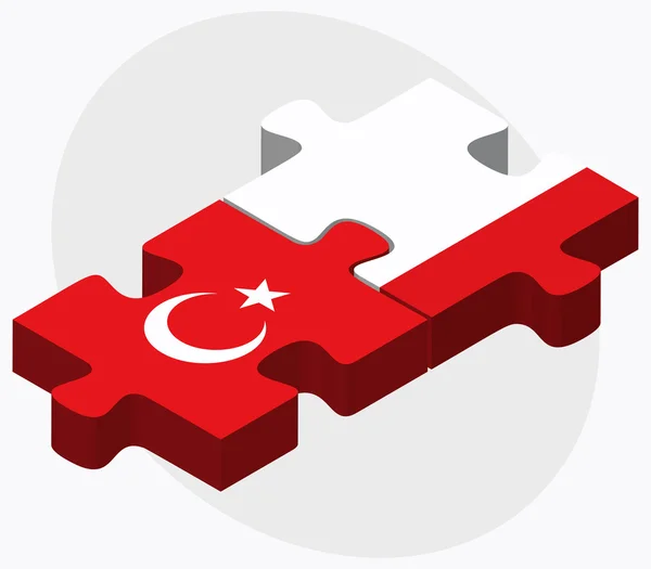 Türkiye ve Gibraltar bayrakları — Stok Vektör