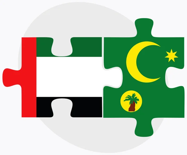 Emirati Arabi Uniti e Cocos (Keeling) Isole — Vettoriale Stock