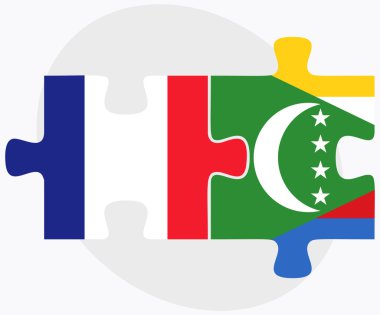 Fransa ve Komor bayrağı