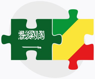 Suudi Arabistan ve Kongo bayrakları