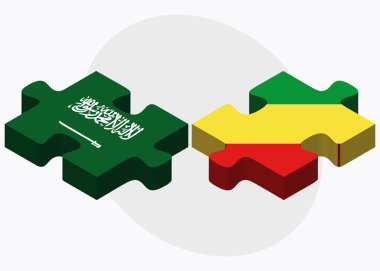 Suudi Arabistan ve Kongo bayrakları