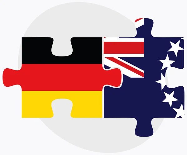 Banderas de Alemania e Islas Cook — Archivo Imágenes Vectoriales