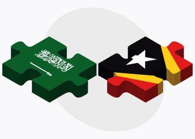 Suudi Arabistan ve Doğu Timor bayrağı