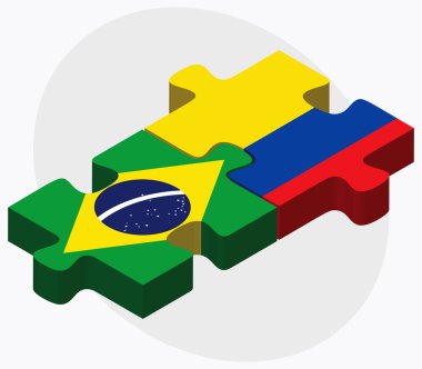 Brezilya ve Ekvador bayrakları