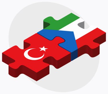 Türkiye ve Ekvator Ginesi bayrakları