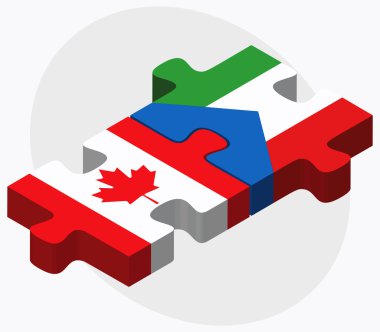 Kanada ve Ekvator Ginesi bayrakları