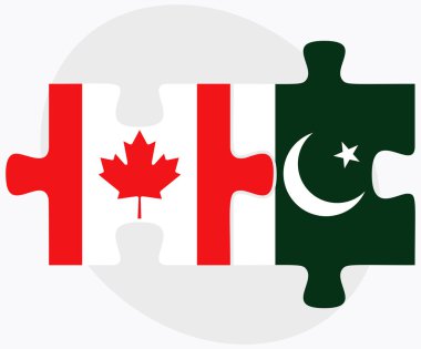 Kanada ve Pakistan bayrakları