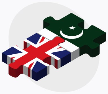 İngiltere ve Pakistan bayrakları