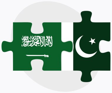 Suudi Arabistan ve Pakistan bayrakları