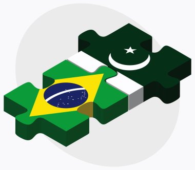 Brezilya ve Pakistan bayrakları