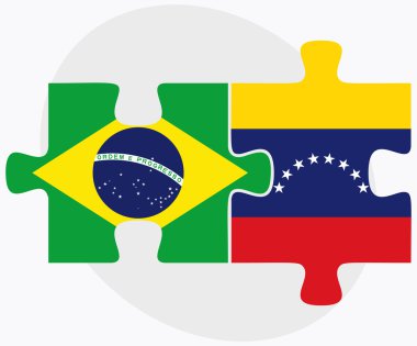 Brezilya ve Venezüella bayrakları