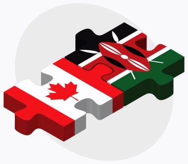 Kanada ve Kenya bayrakları bulmaca