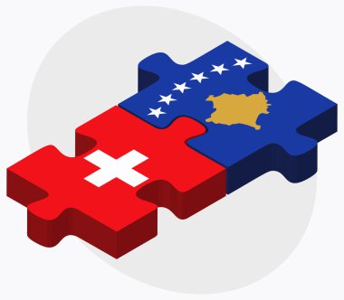 İsviçre ve Kosova bayrakları