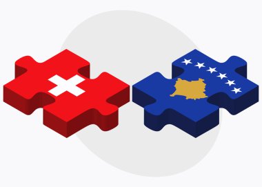 İsviçre ve Kosova bayrakları