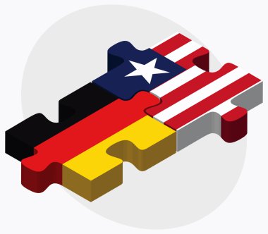 Almanya ve Liberya bayrağı