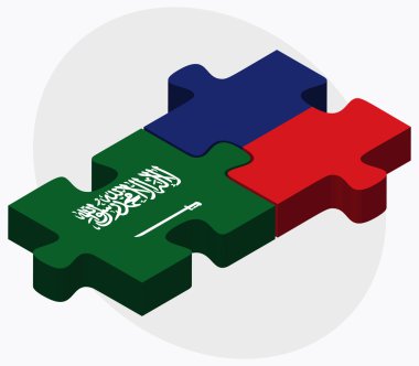 Suudi Arabistan ve Liechtenstein bayrakları