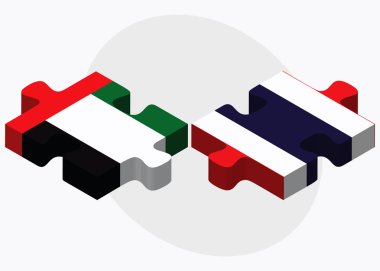 Birleşik Arap Emirlikleri ve Tayland bayrakları