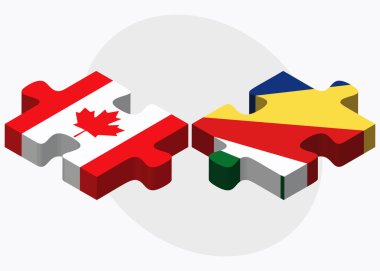 Kanada ve Seyşeller bayrakları