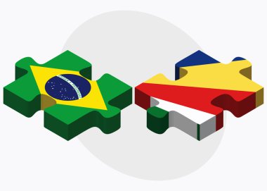 Brezilya ve Seyşeller bayrakları