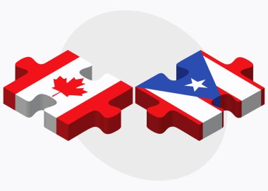 Kanada ve Porto Riko bayraklarını