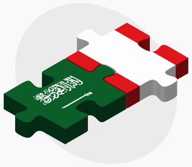 Suudi Arabistan ve Peru bayrakları