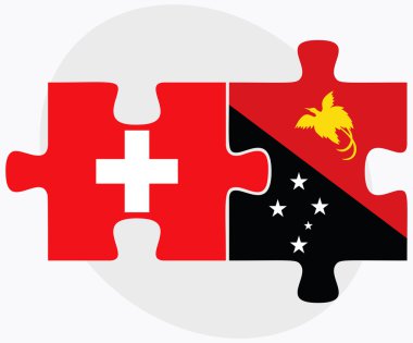 İsviçre ve Papua Yeni Gine bayrakları