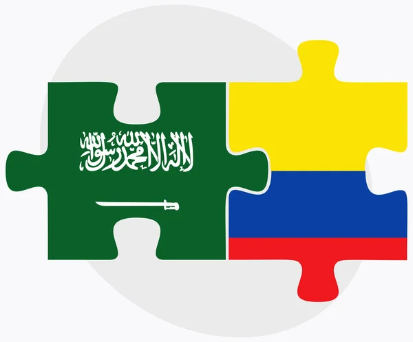 Saudi arabia und ecuador flaggen — Stockvektor