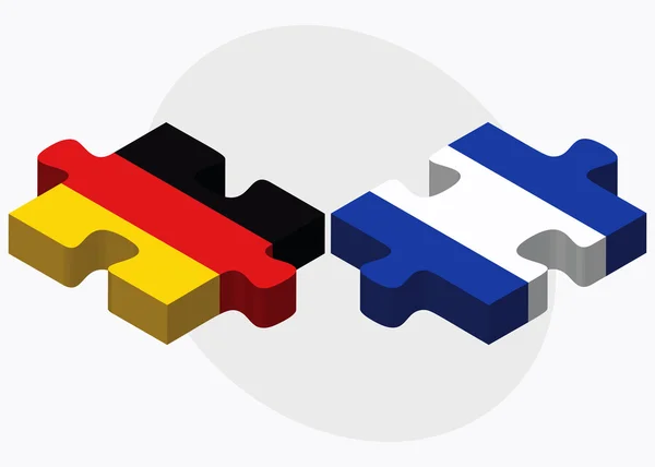 Drapeaux de l'Allemagne et du Salvador — Image vectorielle