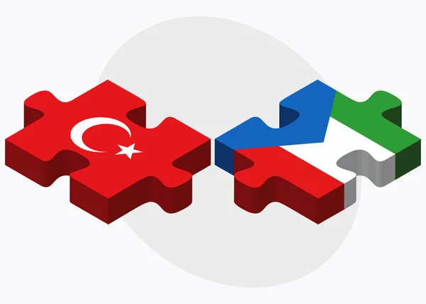 Bandeiras da Turquia e da Guiné Equatorial —  Vetores de Stock