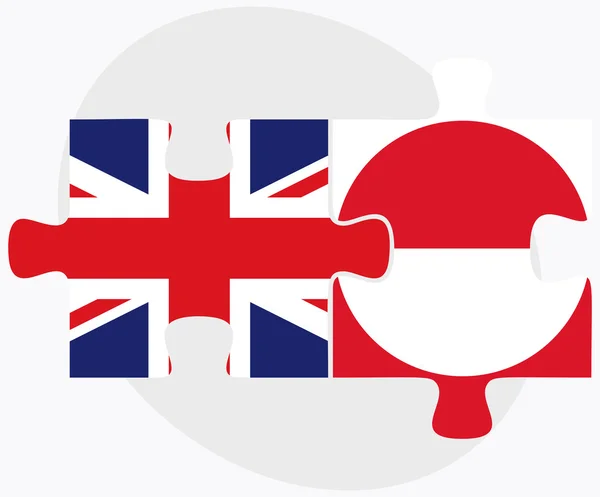 Флаги Великобритании и Гренландии — стоковый вектор