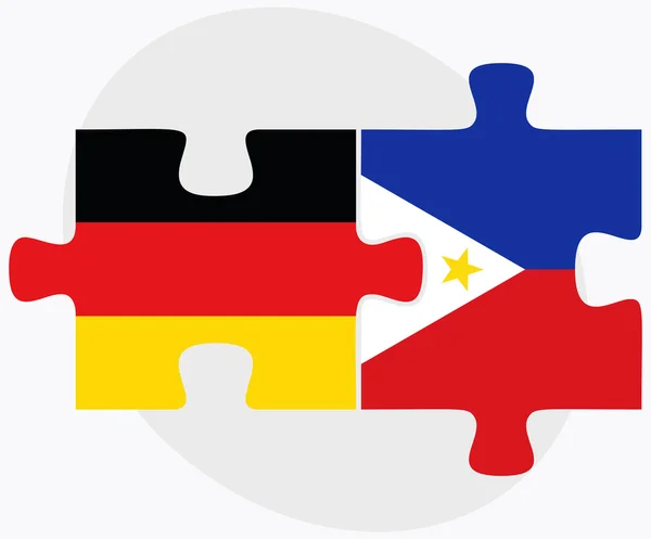 ドイツ、フィリピンのフラグ — ストックベクタ