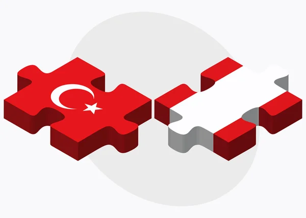Turecko a Peru příznaky — Stockový vektor