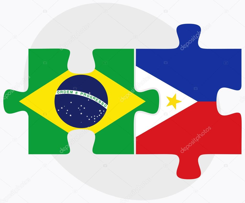 Brazil and Philippines Flags