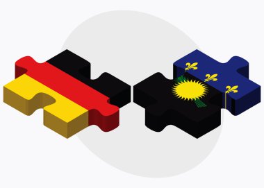 Almanya ve Guadeloupe bayrakları