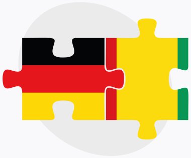 Almanya ve Gine bayrakları